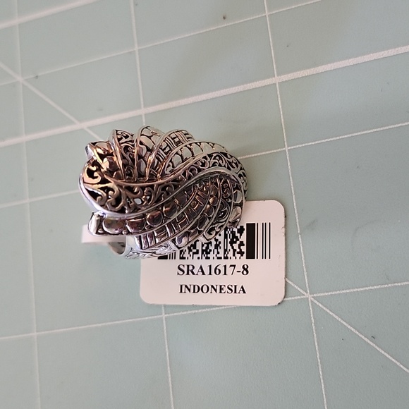 NWT JTV Artisan Collection of Bali Sterling Silver Trilogy Step Ring Size 8 - Picture 3 of 5